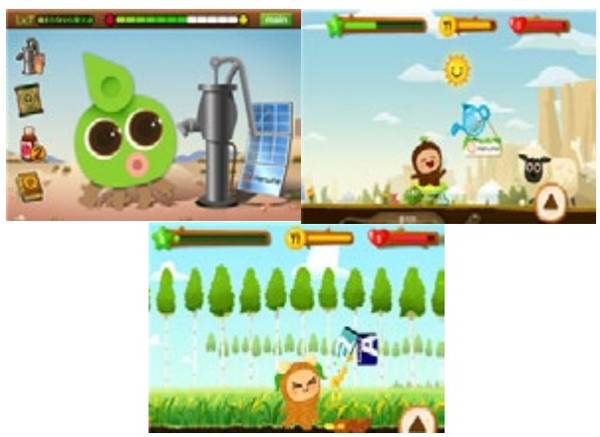 ▲ 모바일 게임앱 화면. ⓒ트리플래닛