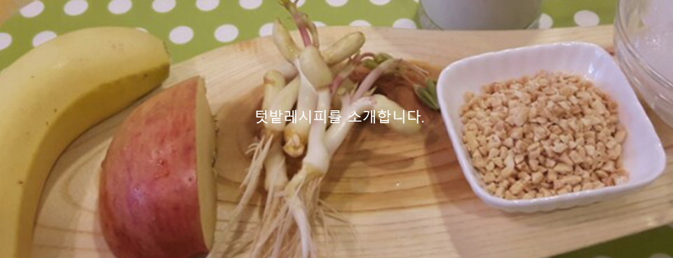 ▲텃밭에서 나온 작물을 이용한 레시피를 소개하고 있다. 에코11 홈페이지 갈무리. 