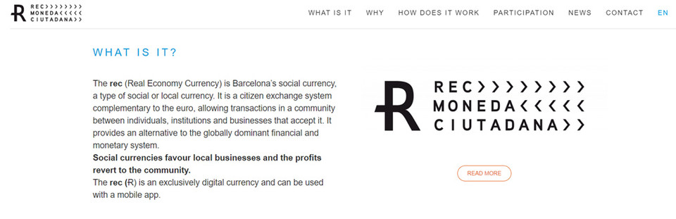 ▲ 바르셀로나의 렉(REC) 홈페이지