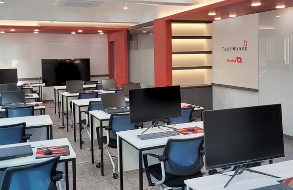 ▲ 'AI 어노테이터 교육 과정'은 테스트웍스의 '데이터큐' 교육장에서 진행된다. ⓒ 테스트웍스