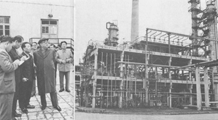 ▲ 승리화학공장을 현지지도하는 김일성 주석(노동신문 1981년 6월 12일)