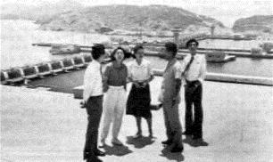 ▲ 서해갑문을 참관한 임수경 전대협 대표 (노동신문 1989년 7월 12일)