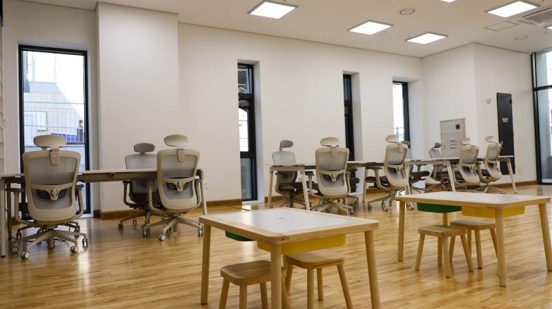 ▲ 스페이스 살림에서 운영하고 있는 아동동반 공유사무실. ⓒ스페이스 살림