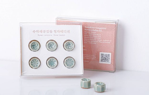 ▲ 달비에서 만든 '수막새공깃돌 청자에디션'. ⓒ달비