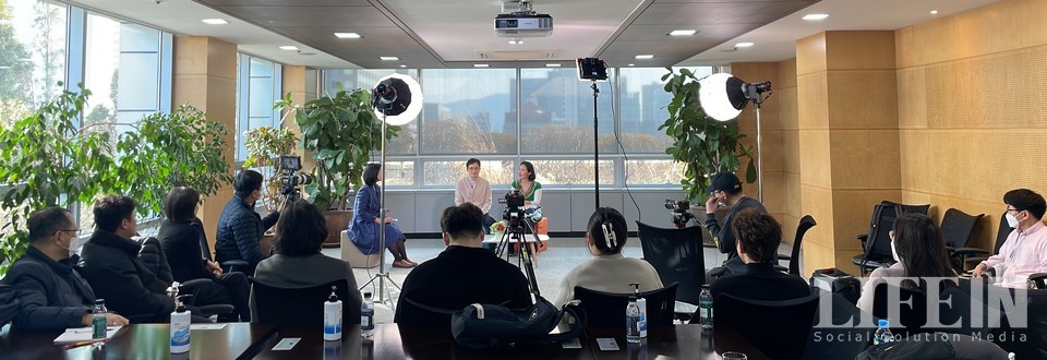 ▲ 사회적협동조합 온랩과 한국에자이가 '암 경험자 어려움 공감하기(질병과 상실을 경험하는 우리 모두의 이야기)'를 진행했다.