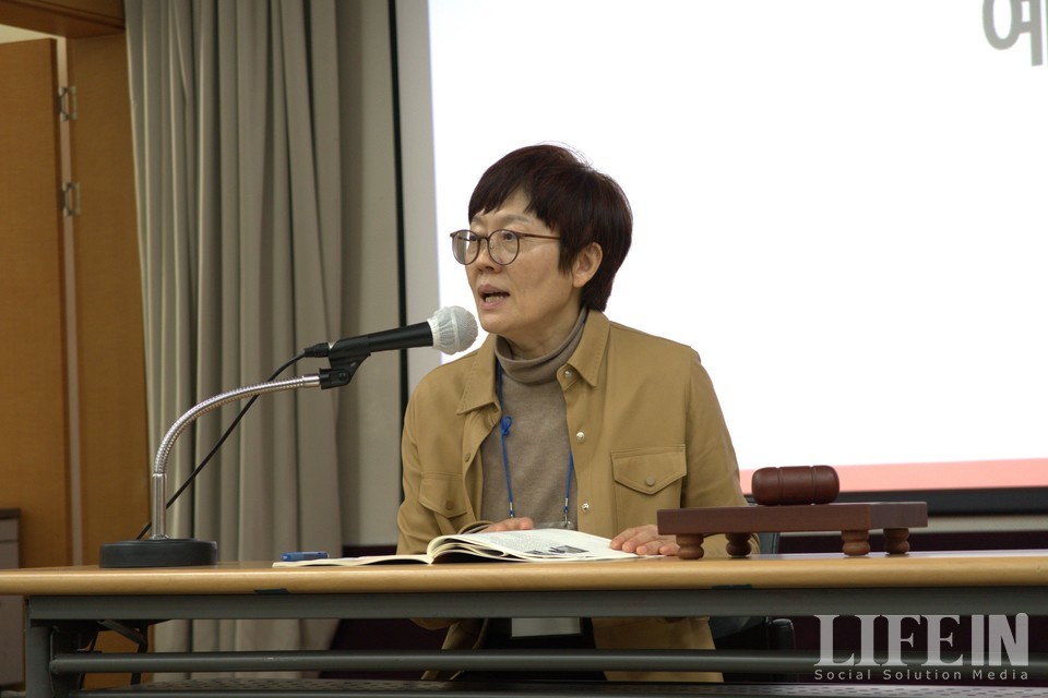 ▲ 작년에 이어 연임하는 안인숙 행복중심생협연합회장. ⓒ라이프인