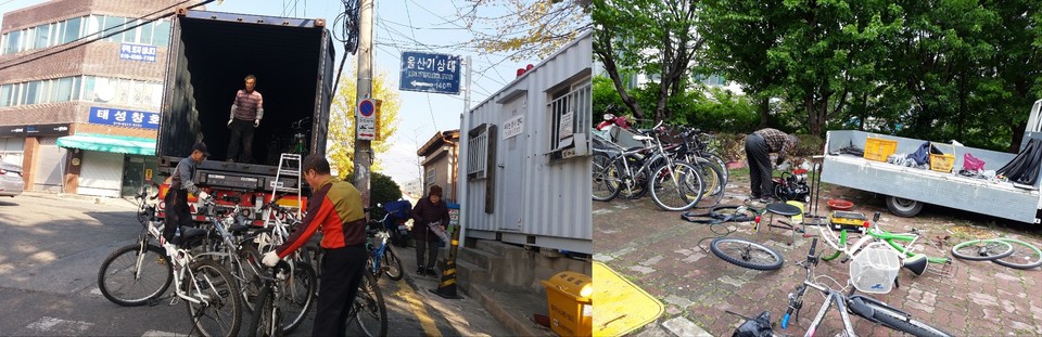 ▲ 거마가 중고·폐자전거를 수합 및 수리하고 있다. ⓒ거마