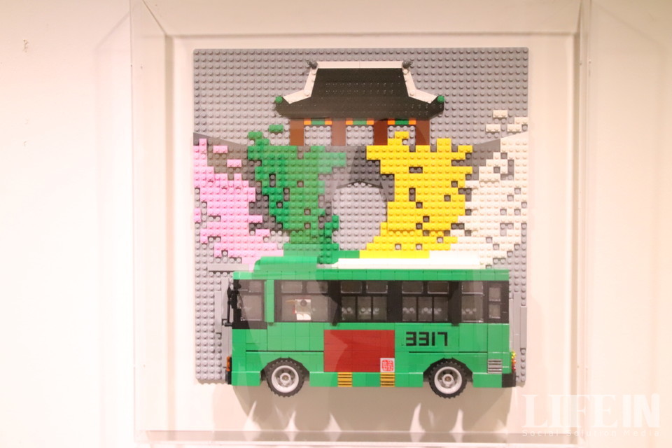 ▲ 등산하러 갈 때 탔던 3317번 버스를 표현한 작품. ⓒ라이프인 