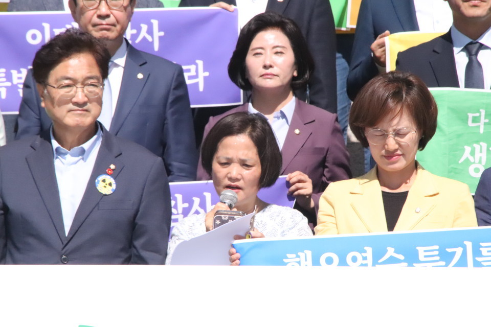 ▲ 김미숙 (사)김용균재단 대표(김용균 노동자 어머니). ⓒ라이프인