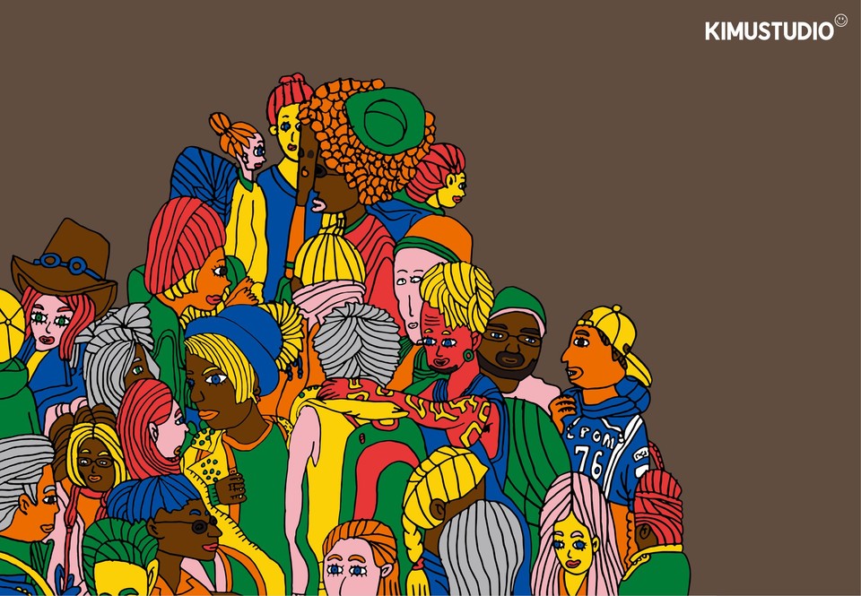 ▲ 아트시그니처 I AM BECAUSE WE ARE. ⓒ키뮤스튜디오