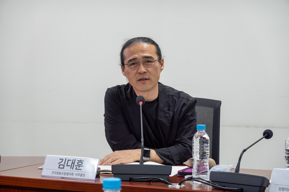 ▲ 김대훈 전국협동조합협의회 사무총장. ⓒ기본소득당