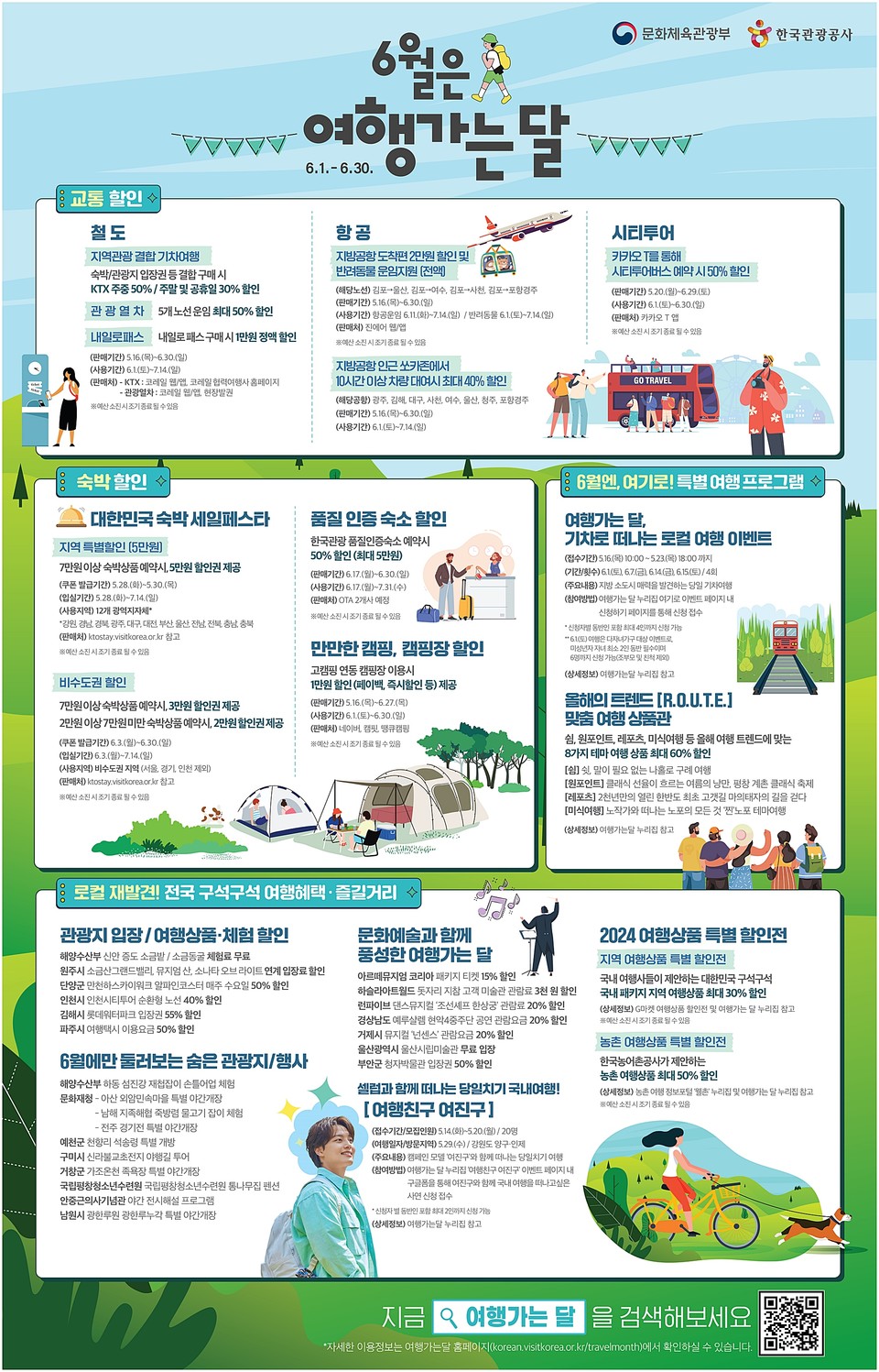 6월 여행가는 달 정보그림.