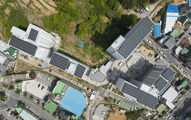 ▲ 농성빛여울채햇빛발전소.