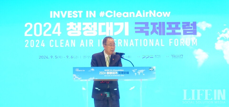 ▲ 반기문 전 UN 사무총장. ⓒ라이프인