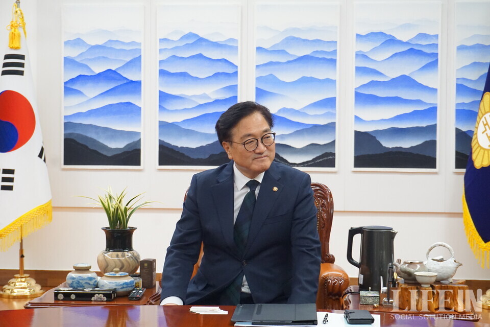 ▲ 우원식 국회의장. ⓒ라이프인