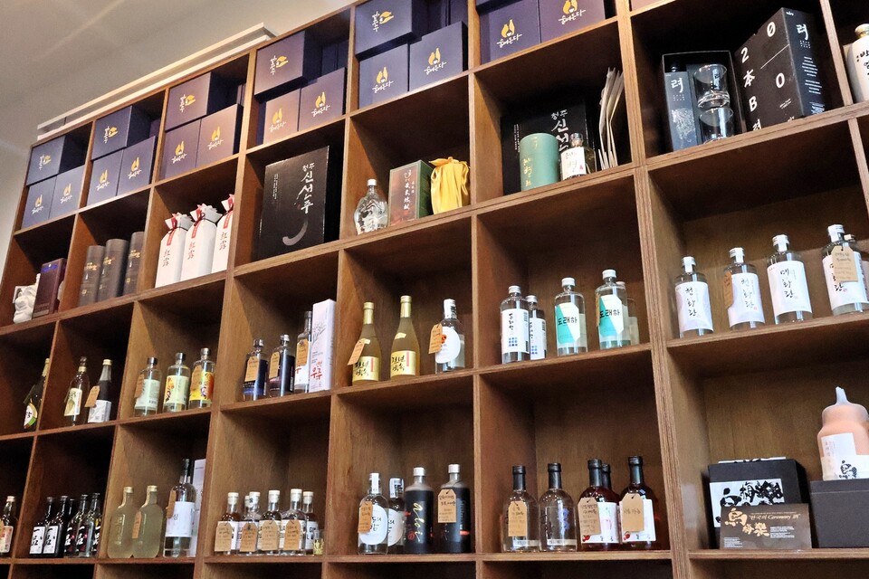 ▲ 다양한 전통주.