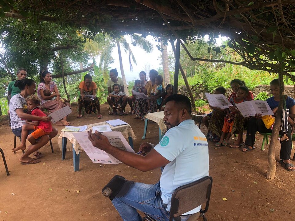 ▲ 글로벌이너피스는 단순히 영양보충식을 보급하는 활동을 넘어 지역사회의 영양관리 역량강화를 위해 주민을 대상으로 다양한 교육활동을 하고 있다. ⓒ글로벌이너피스