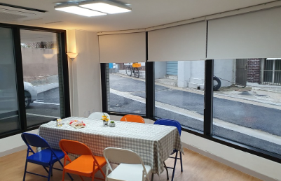 ▲ 사회주택 내부의 커뮤니티 공간. ⓒ한지붕협동조합