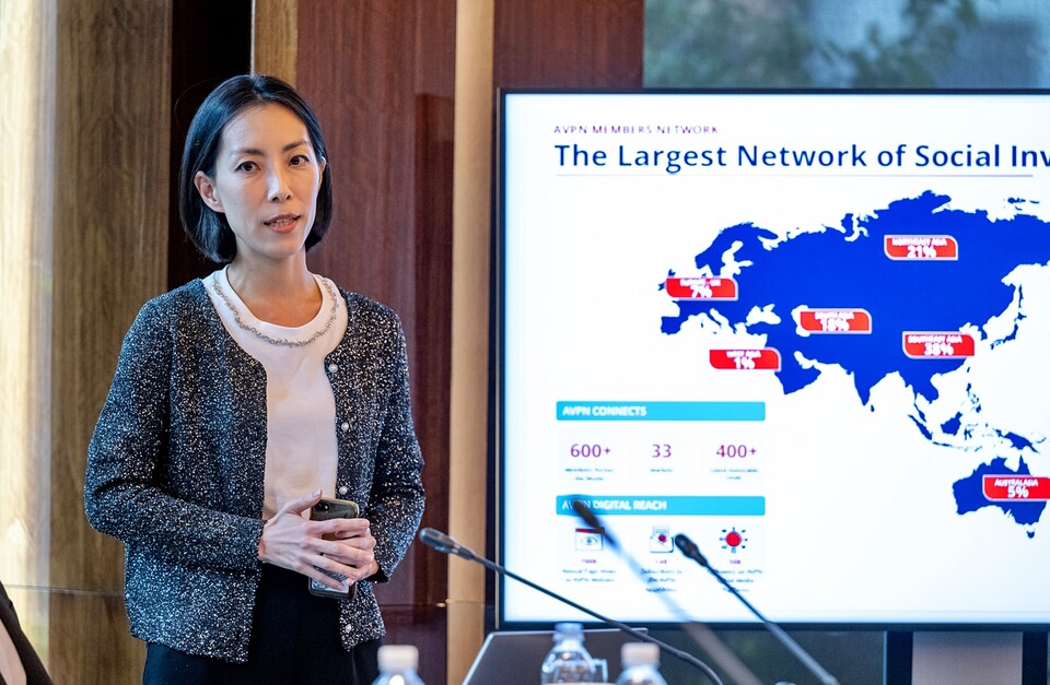 ▲ "기술은 모든 사람의 것이어야 합니다"  박영은 AVPN 디렉터.