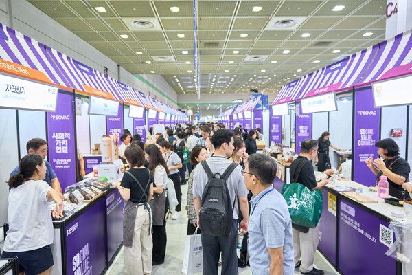 ▲ SOVAC 마켓 부스 사진. ⓒ행복나래
