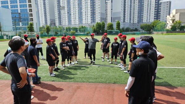 ▲ 지난 8월, 기아생기 3팀과 합동훈련을 진행했다. ⓒ광주광역시 동구 장애인복지관