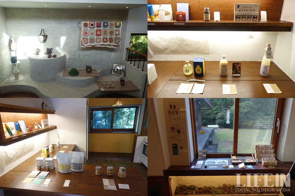 ▲ 소길별하에서 전시, 판매중인 상품들. 이 외에도 다양한 제주 로컬 상품의 이야기를 선보이고 있다. ⓒ라이프인